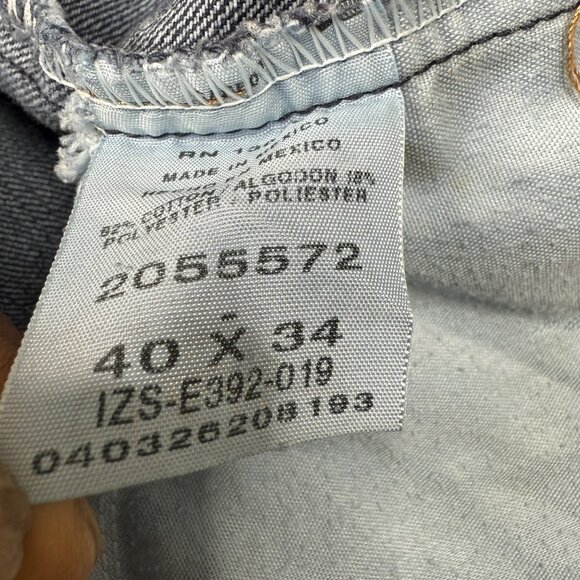 Lee Mens Size 40x34 Relaxed Fit Blue Denim Jeans 5 pocket design - Picture 3 of 11